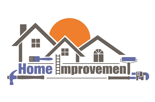 An illustration of home improvement icon on white background